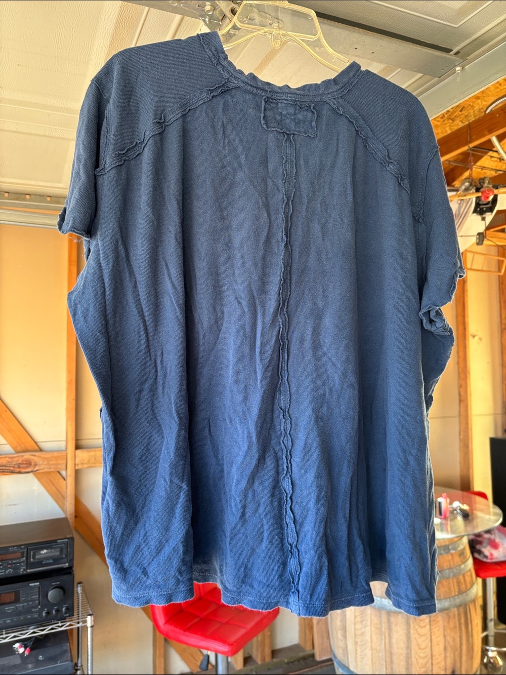 We The Free Short Sleeve Crewneck Tee in Navy - Picture 3 of 4